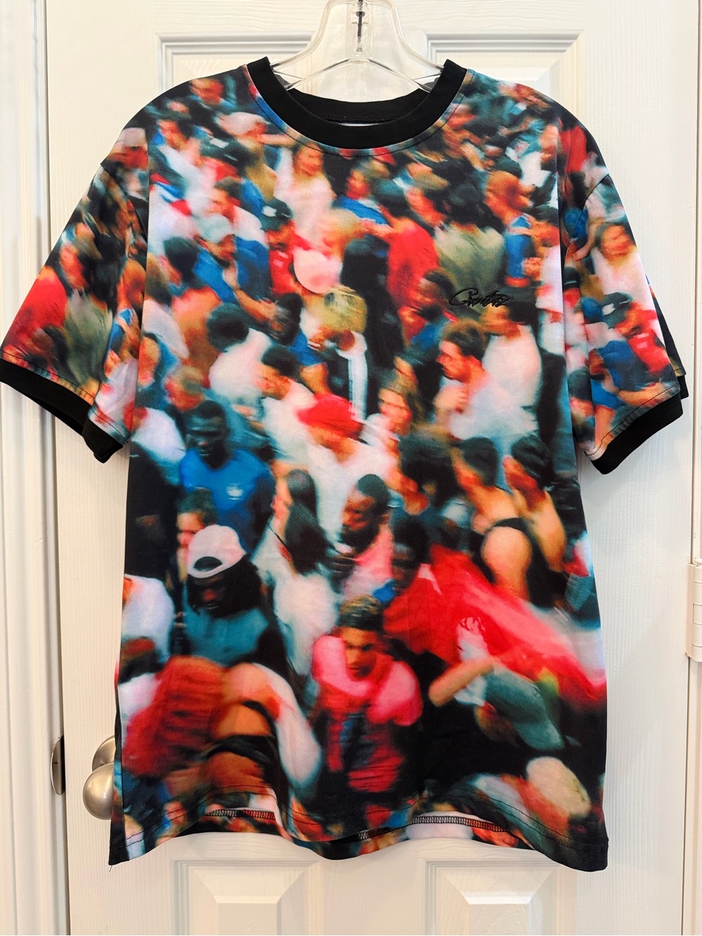 Corteiz Rules the World Guerillaz Large World Cup Chaos T-Shirt 100% Cotton